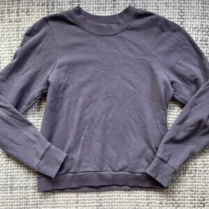 Nation LTD Purple Cotton Sweatshirt Small